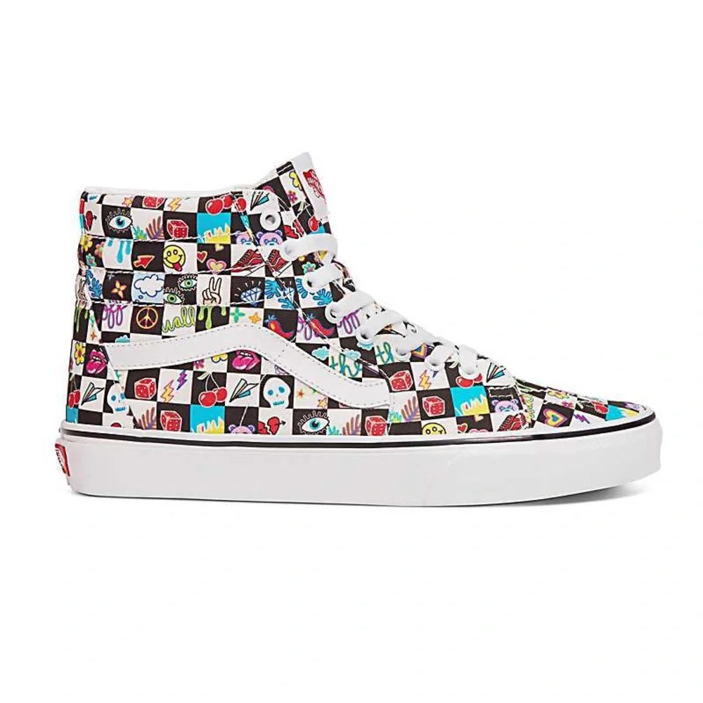 CUSTOMS DOODLE CHECK SK8-HI - Picture 2 of 16